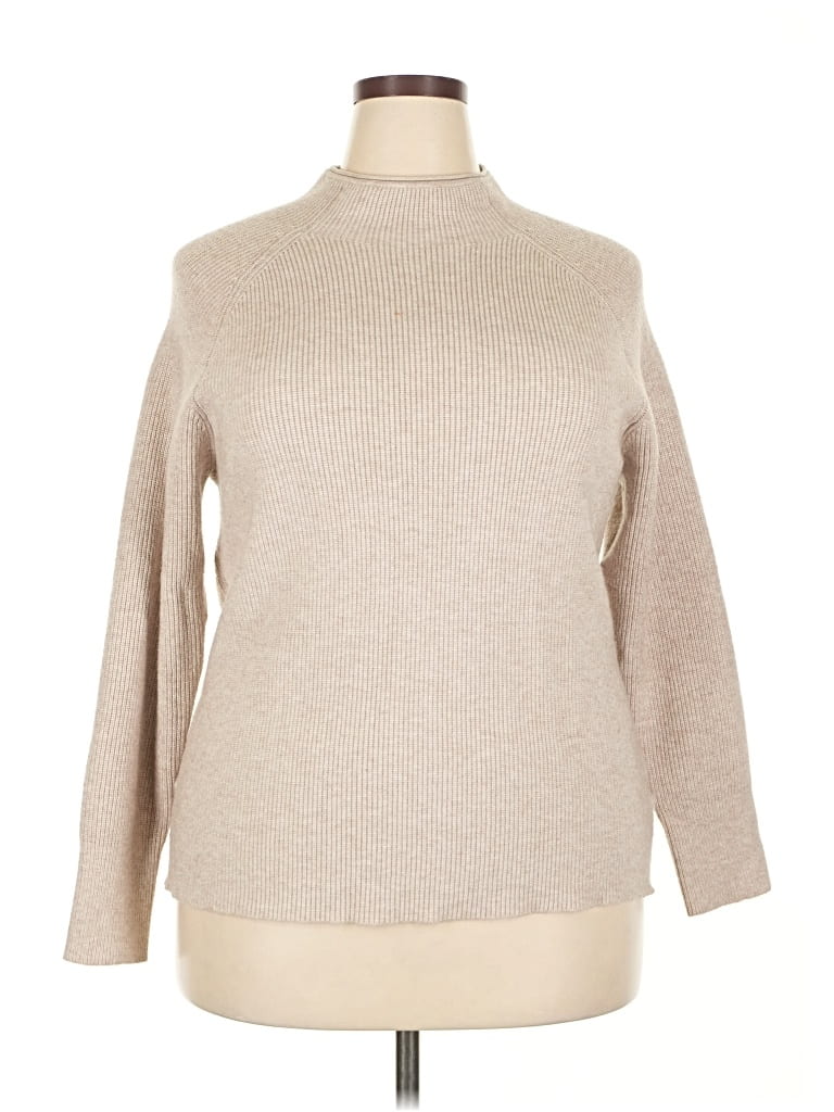 Pre-owned Unbranded Turtleneck Sweater In Brown