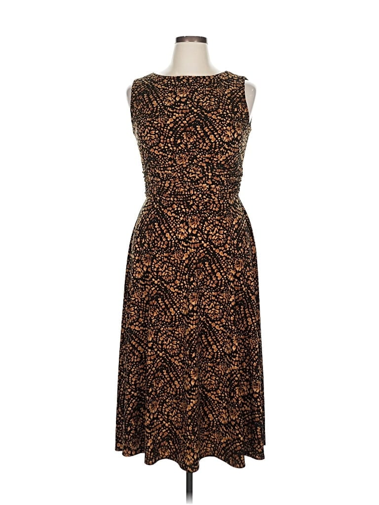Pre-owned Coldwater Creek Cocktail Dress In Brown