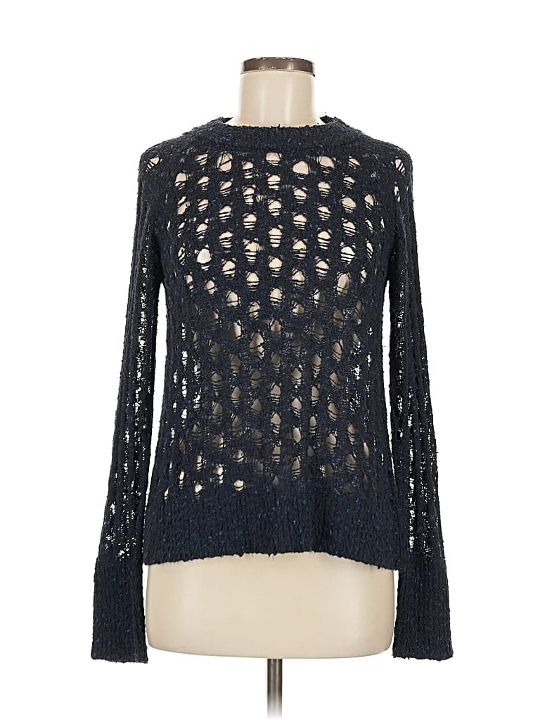 Pre-owned A.l.c Silk Pullover Sweater In Black