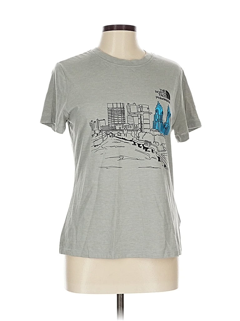 Pre-owned The North Face Short Sleeve T-shirt In Gray