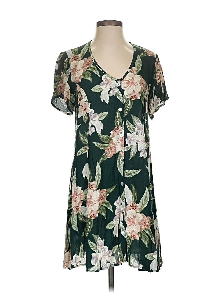 Pre-owned Show Me Your Mumu Short Sleeve Blouse In Green