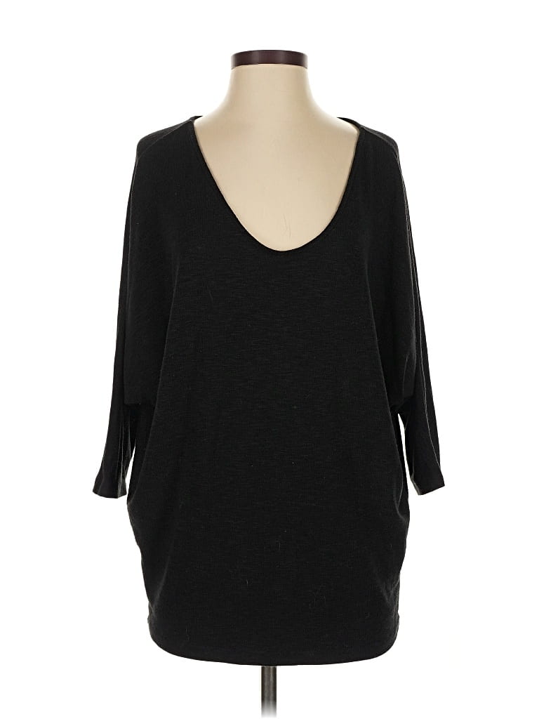 Pre-owned Laila Jayde 3/4 Sleeve T-shirt In Black