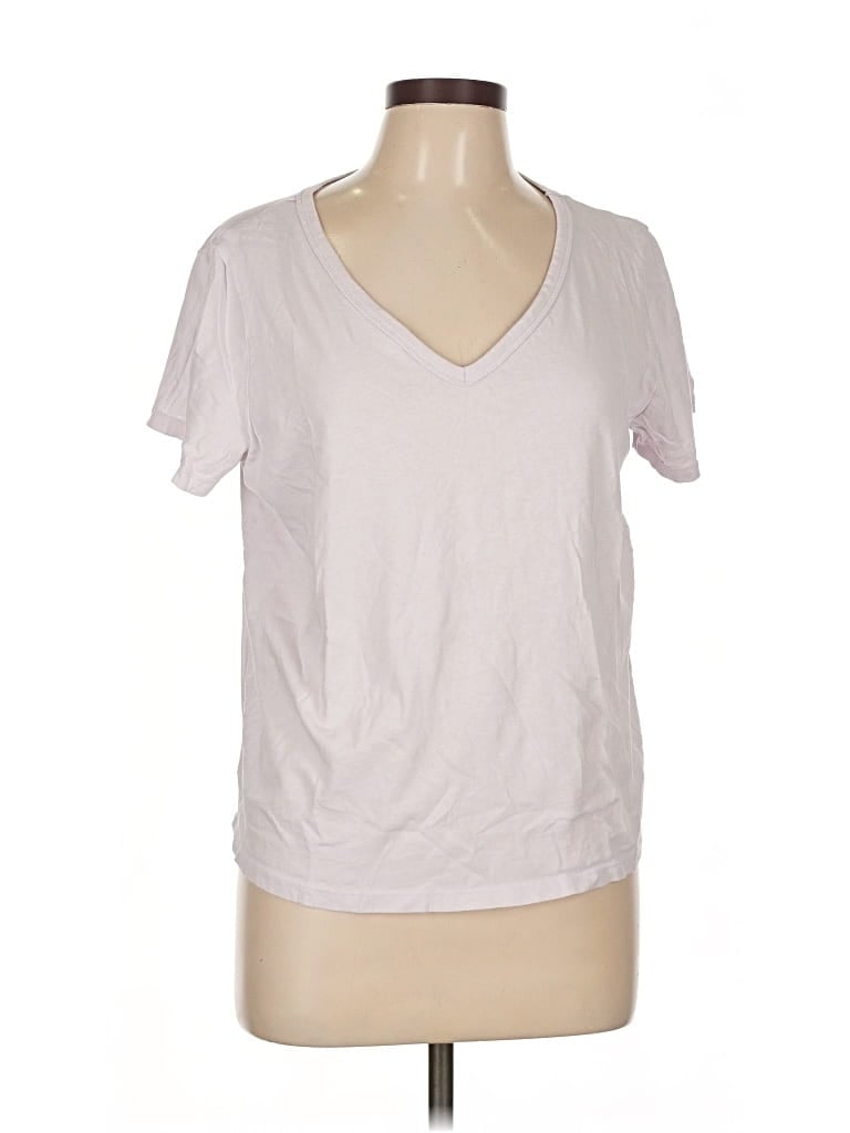 Pre-owned Old Navy Short Sleeve Top Gray V Neck Tops