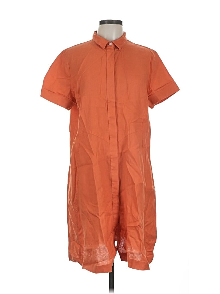 Pre-owned Jjill Casual Dress In Orange