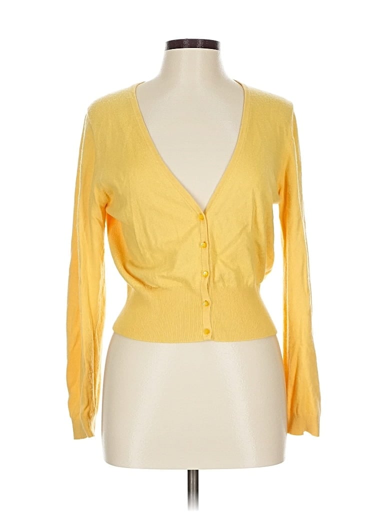 Pre-owned Boden Cardigan Sweater In Yellow
