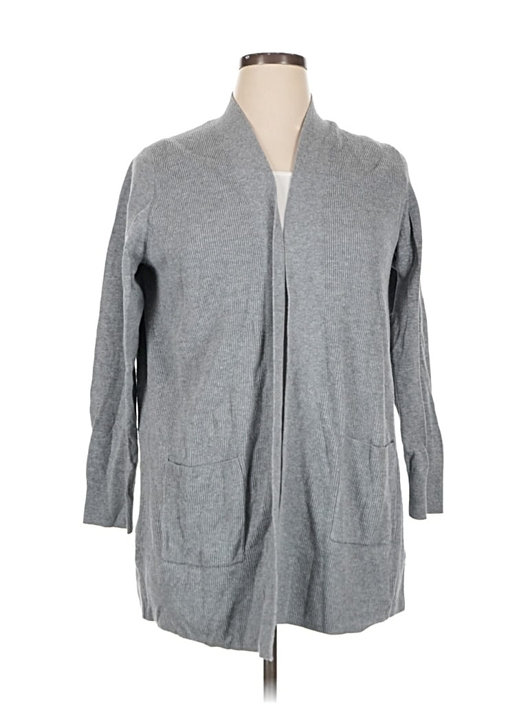 Pre-owned Gap Cardigan Sweater In Gray
