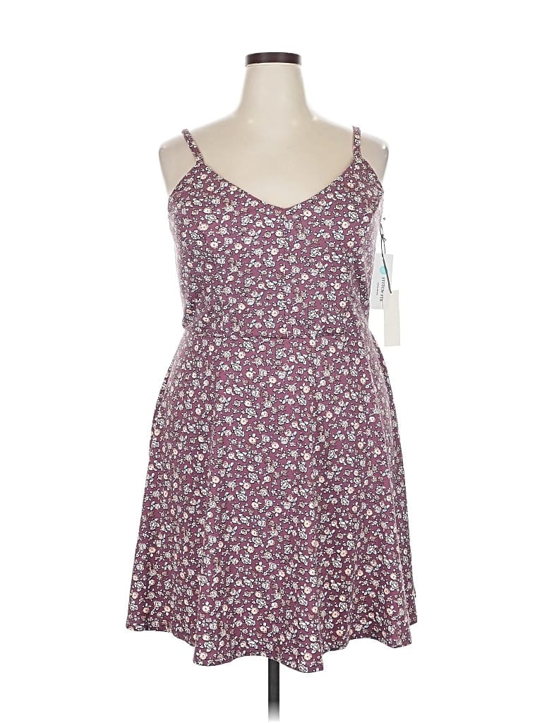 Pre-owned Nine Britton Casual Dress In Purple