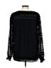 Christopher & Banks 100% Polyester Black Long Sleeve Blouse Size L - photo 2