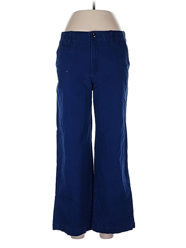 Pre-owned Lands' End Casual Pants In Blue