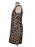 J.Crew 100% Polyester Animal Print Brown Cocktail Dress Size 00 - photo 5