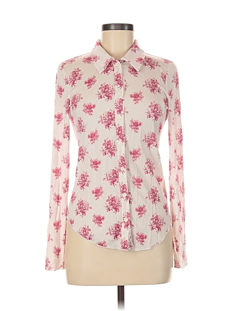 Pre-owned Wilfred Long Sleeve Blouse In Pink