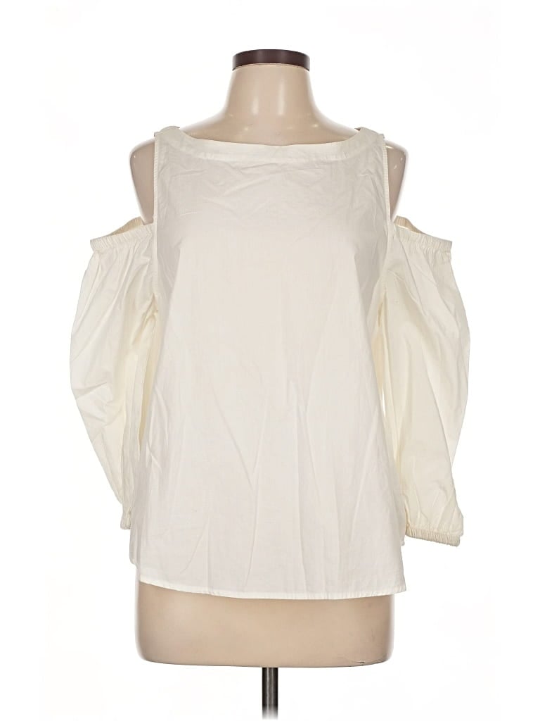 Pre-owned Gap 3/4 Sleeve Blouse In White