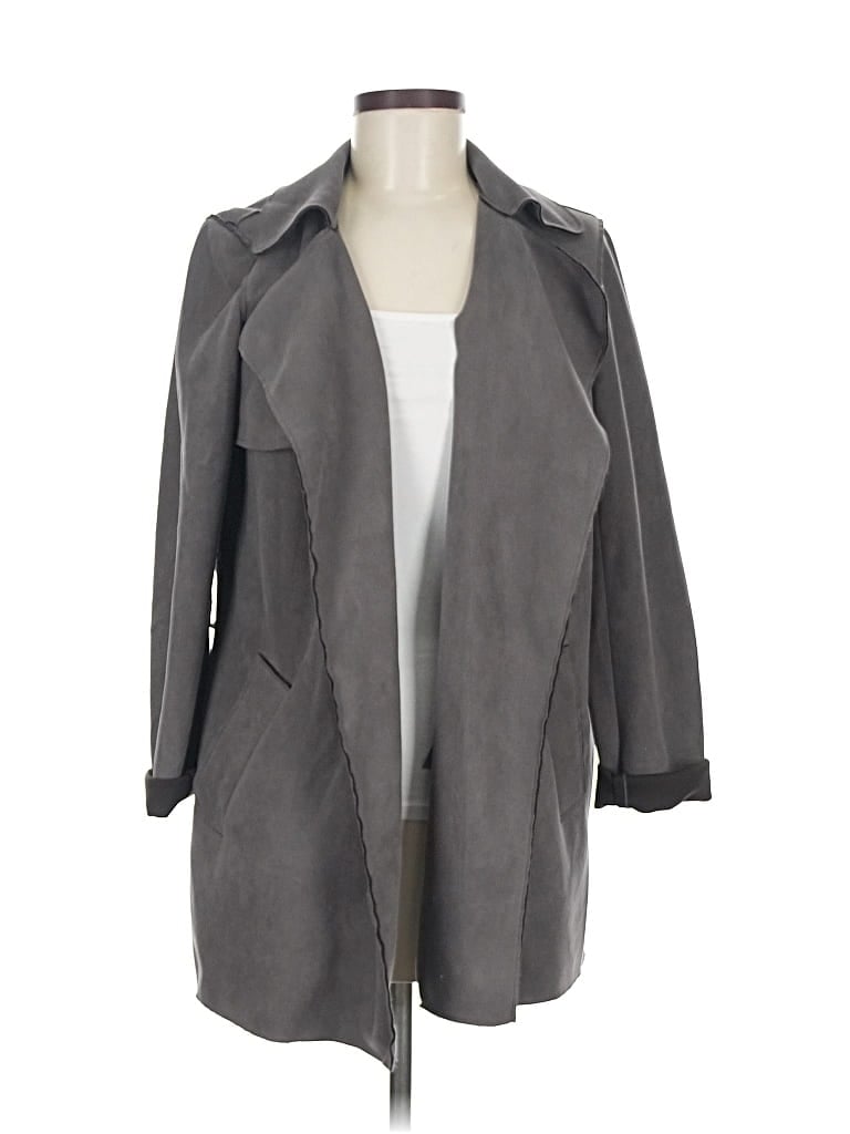 Pre-owned T Tahari Jacket In Gray