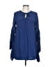 Volcom 100% Viscose Blue Casual Dress Size 12 - photo 1