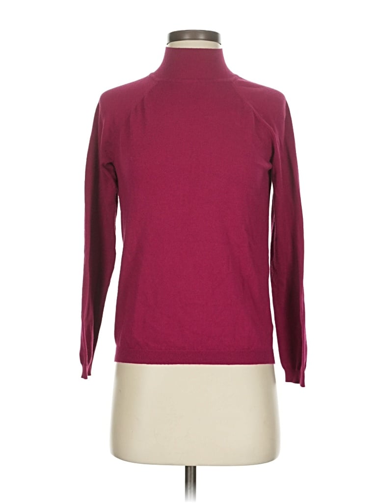 Pre-owned Talbots Turtleneck Sweater In Burgundy