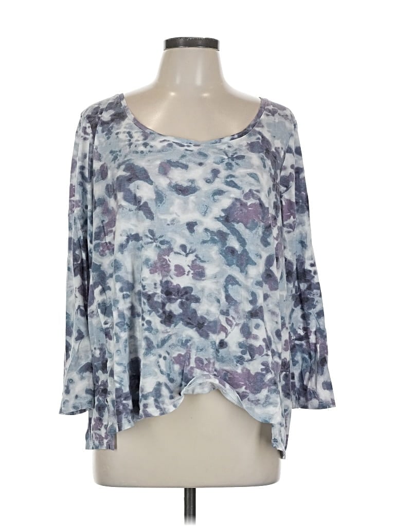 Pre-owned Purejill 3/4 Sleeve T-shirt In Purple