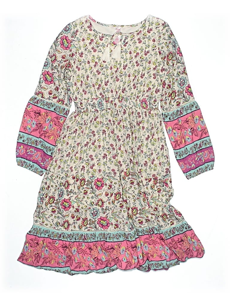 Pre-owned Justice Kids' Dress In White