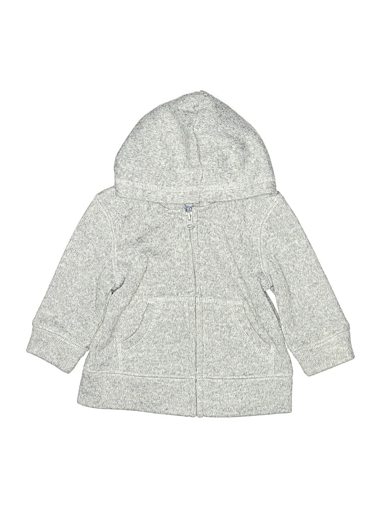 Pre-owned Jumping Beans Babies' Zip Up Hoodie In Silver