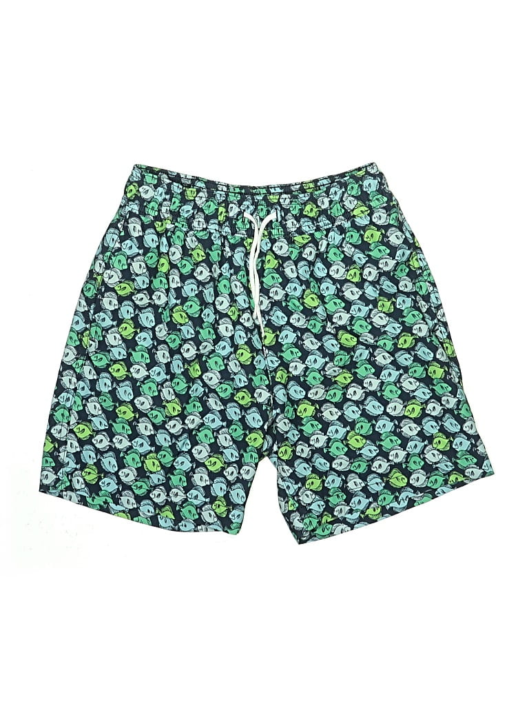 Pre-owned Crewcuts Outlet Kids' Board Shorts In Green