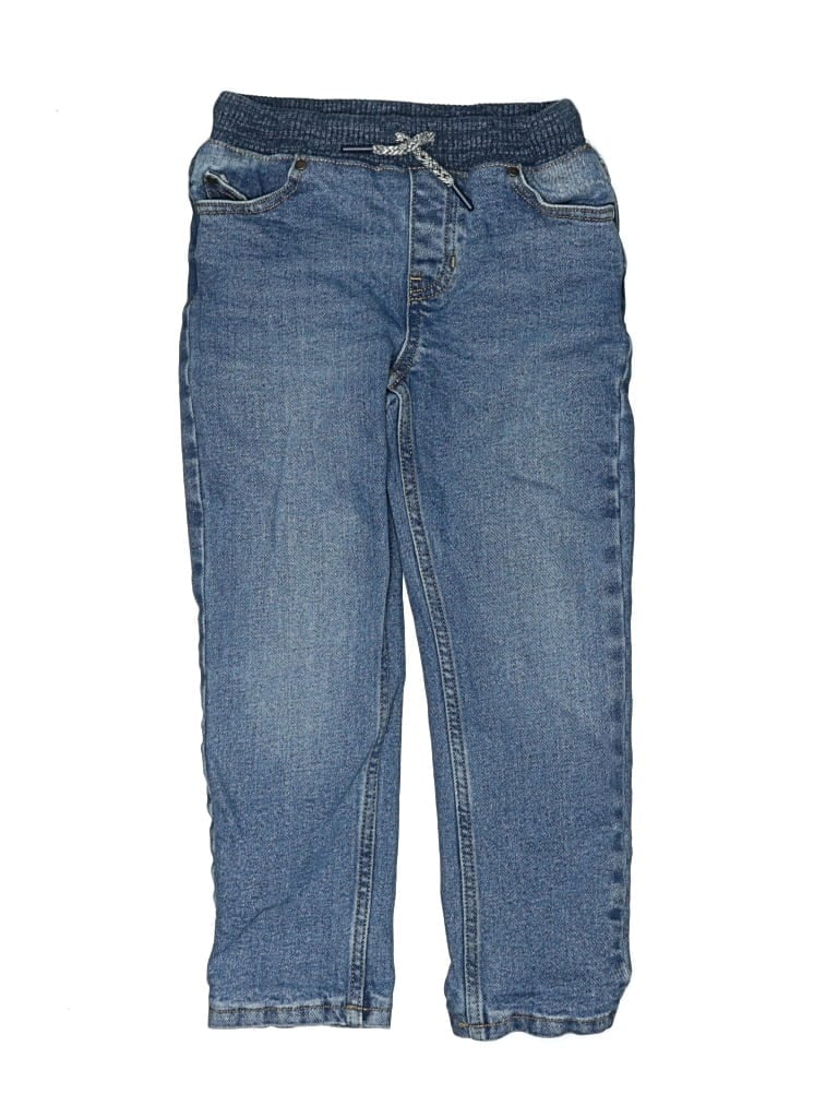 Pre-owned Lands' End Kids' Jeans In Blue