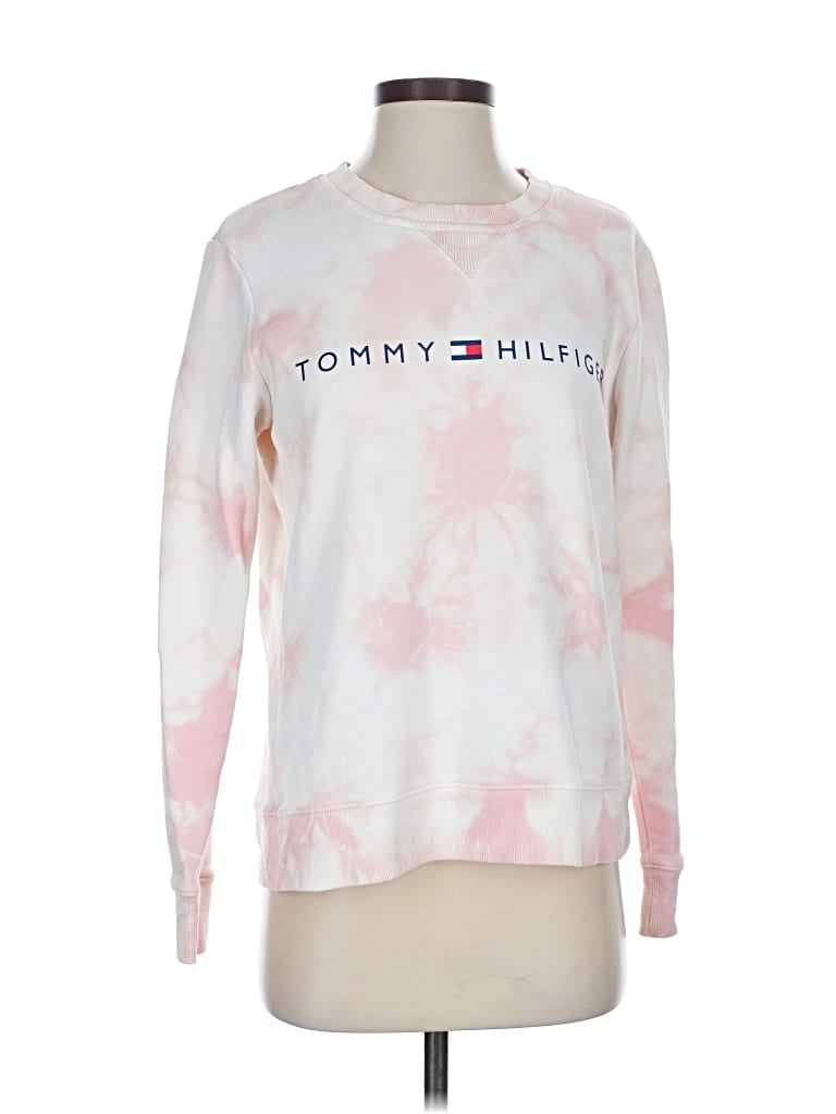 Pre-owned Tommy Hilfiger Sweatshirt In White