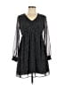 IKKS 100% Polyester Polka Dots Black Casual Dress Size M - photo 1