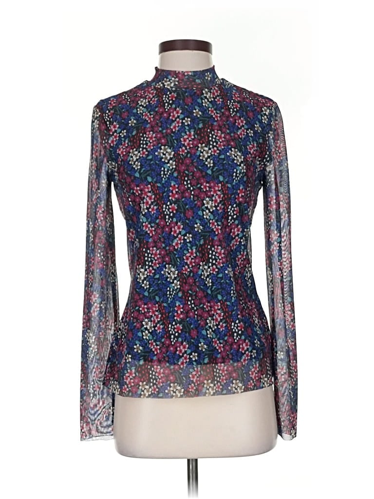 Pre-owned Tommy Jeans Long Sleeve Blouse In Blue