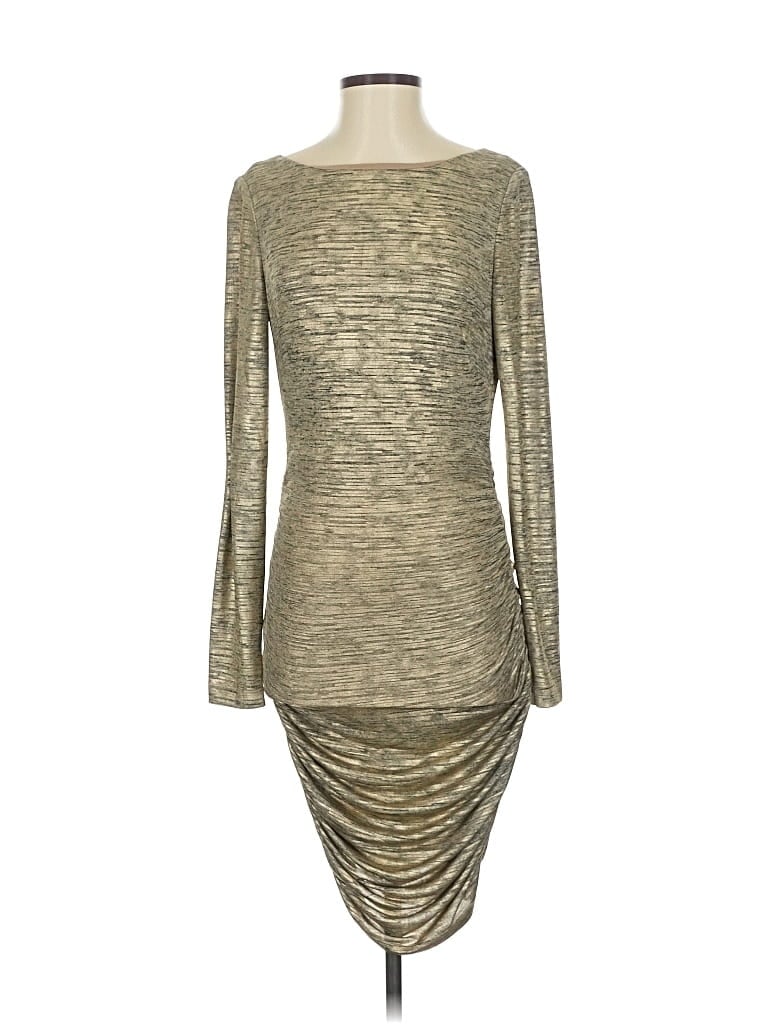 Pre-owned Vince Camuto Cocktail Dress In Gold