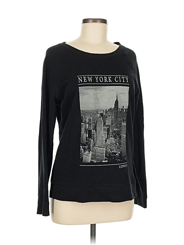Pre-owned Express Sweatshirt In Black