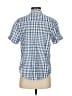 Dylan 100% Cotton Checkered-gingham Blue Short Sleeve Button-Down Shirt Size S - photo 2