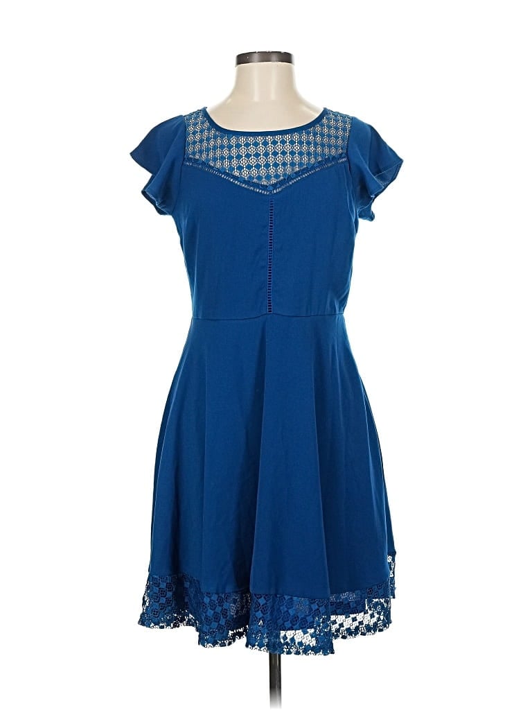 Pre-owned Doe & Rae Casual Dress In Blue