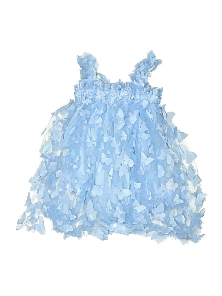 Pre-owned Assorted Brands Kids' Dress In Blue