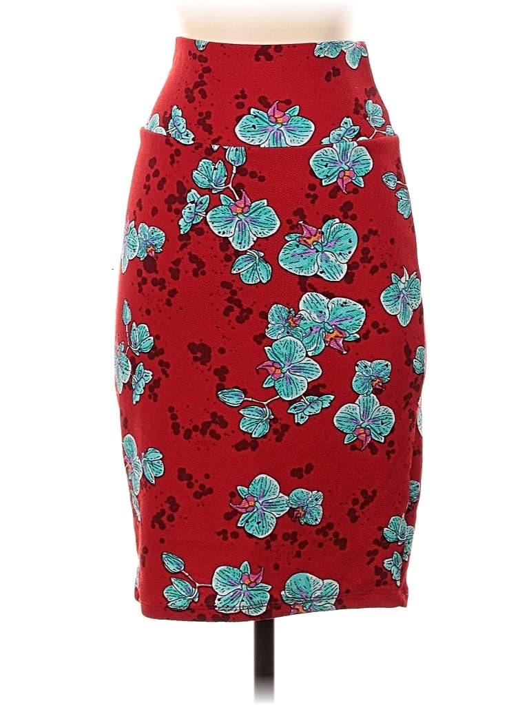 Pre-owned Lularoe Casual Skirt In Red