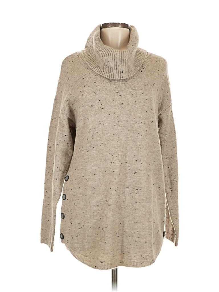 Pre-owned Fortune + Ivy Turtleneck Sweater In Brown