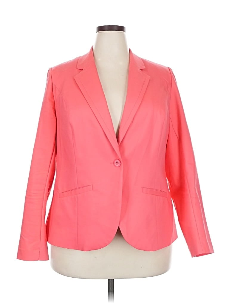 Pre-owned Lane Bryant Blazer Jacket In Pink