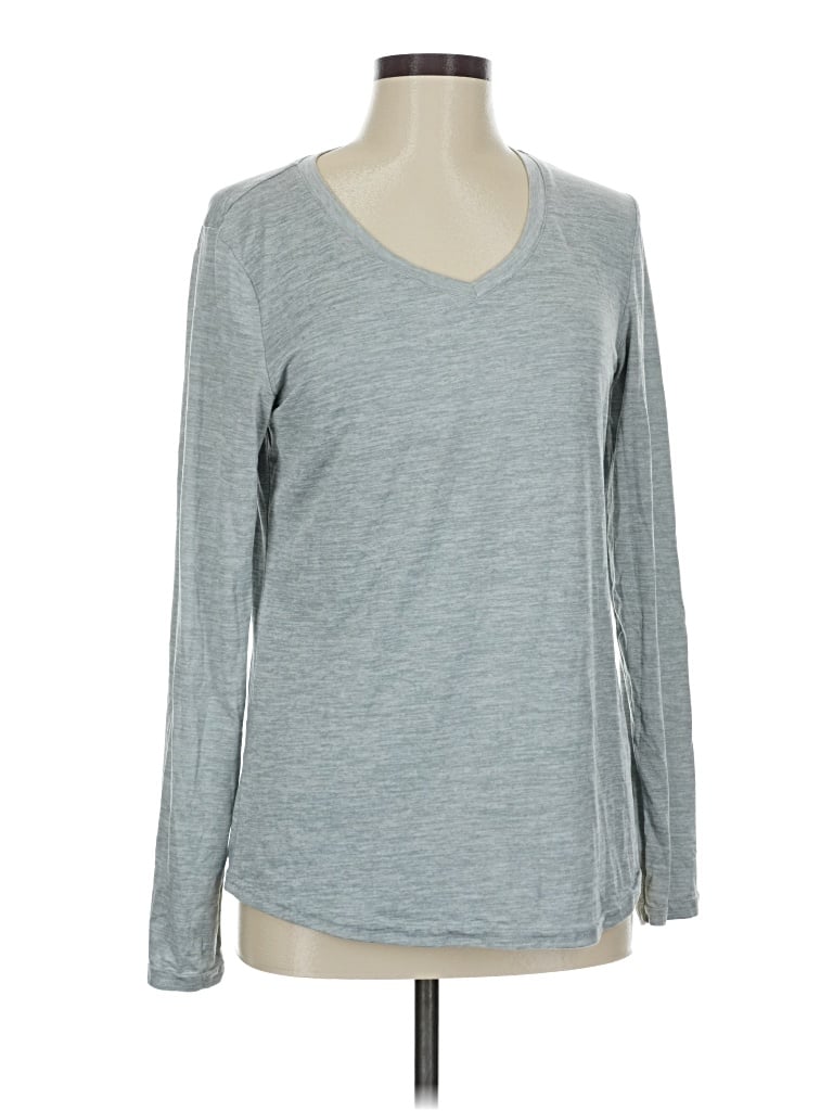 Pre-owned Danskin Long Sleeve T-shirt In Gray