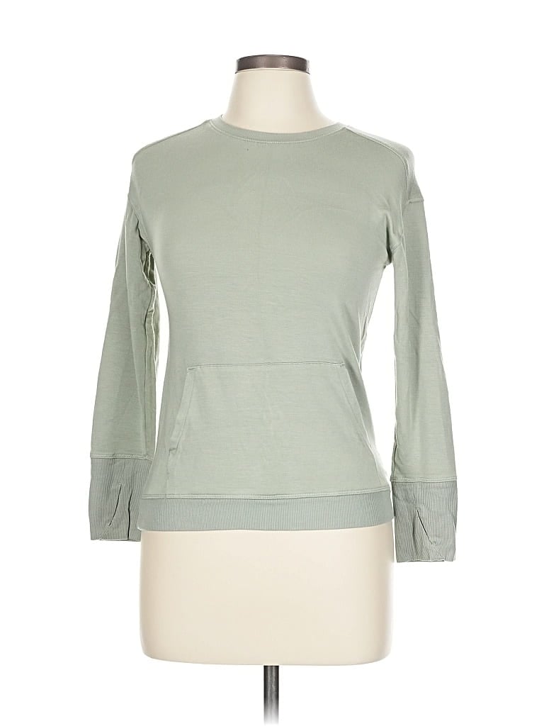 Pre-owned All In Motion 3/4 Sleeve T-shirt In Green