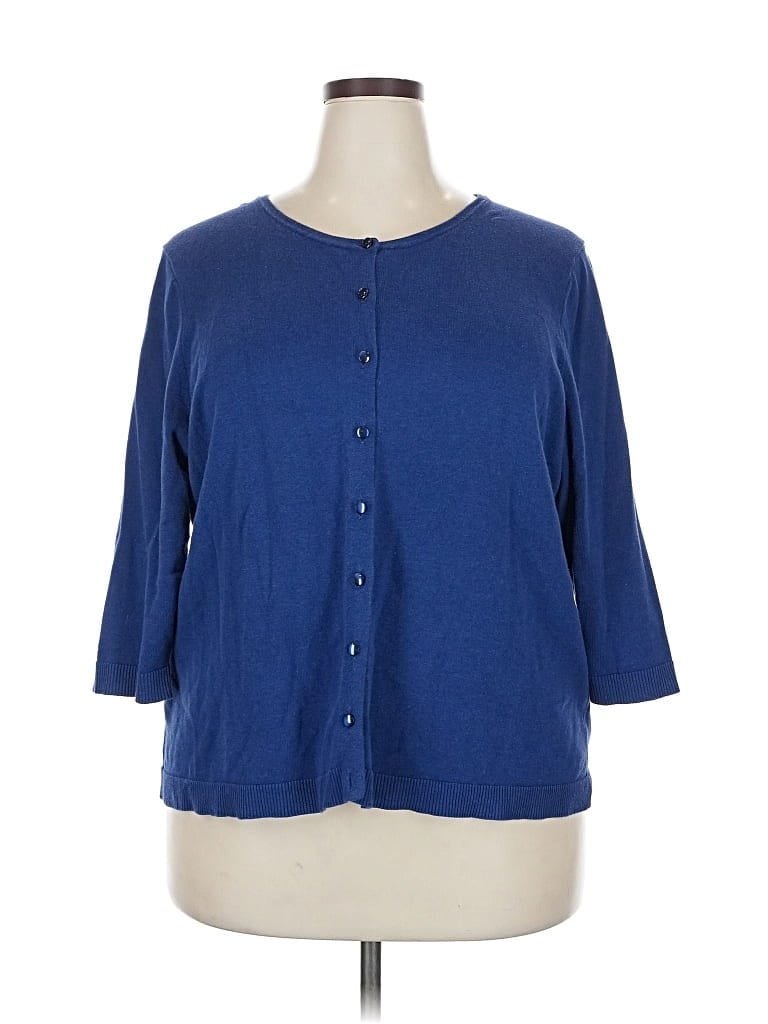 Pre-owned Coldwater Creek Cardigan Sweater In Blue