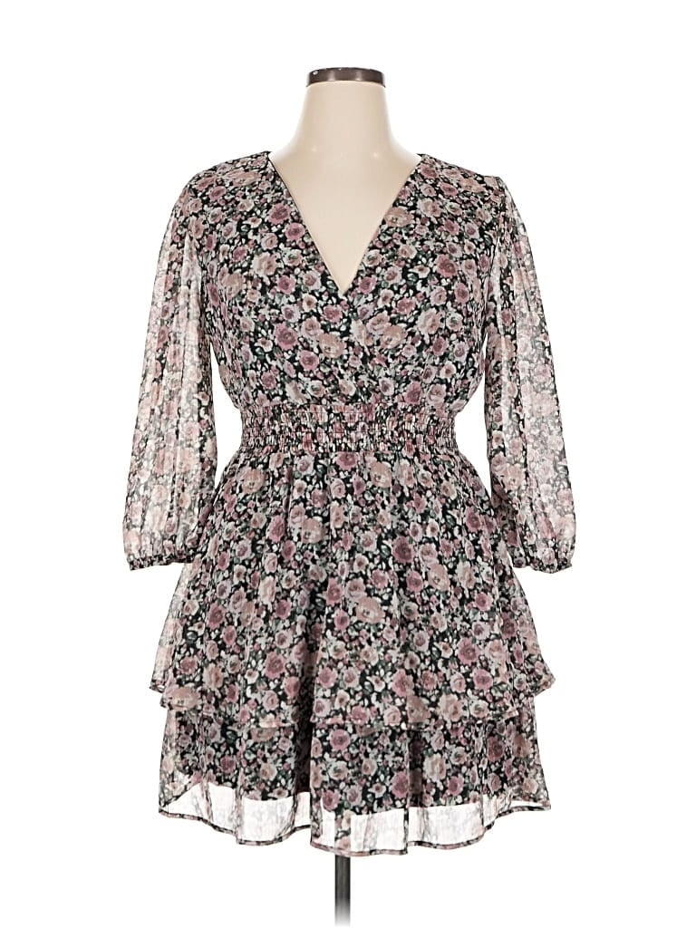 Pre-owned Mimi Chica Cocktail Dress In Black