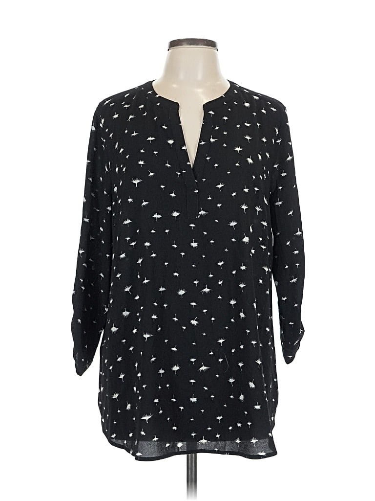 Pre-owned Daniel Rainn 3/4 Sleeve Blouse In Black