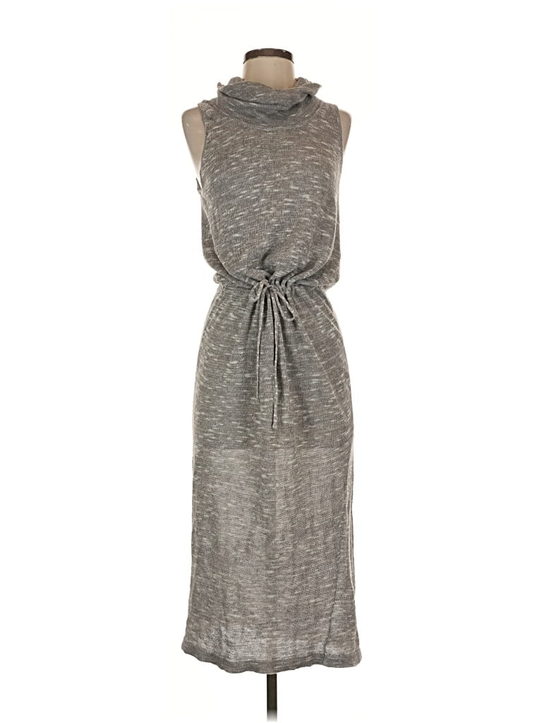 Pre-owned White + Warren Casual Dress In Gray