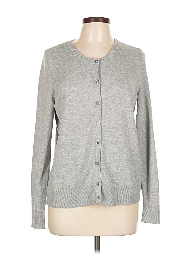 Pre-owned Amazon Essentials Cardigan Sweater In Gray