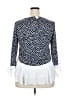 Bali Blue 3/4 Sleeve Blouse Size XXL - photo 2
