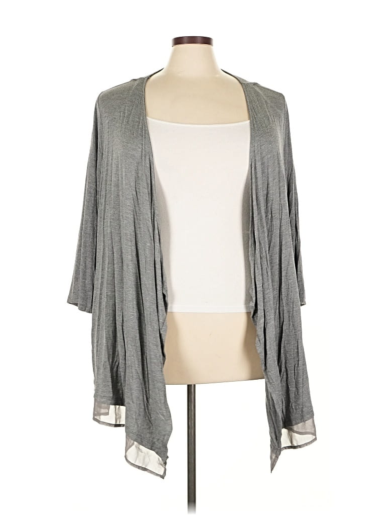 Pre-owned Lane Bryant Cardigan Sweater In Gray