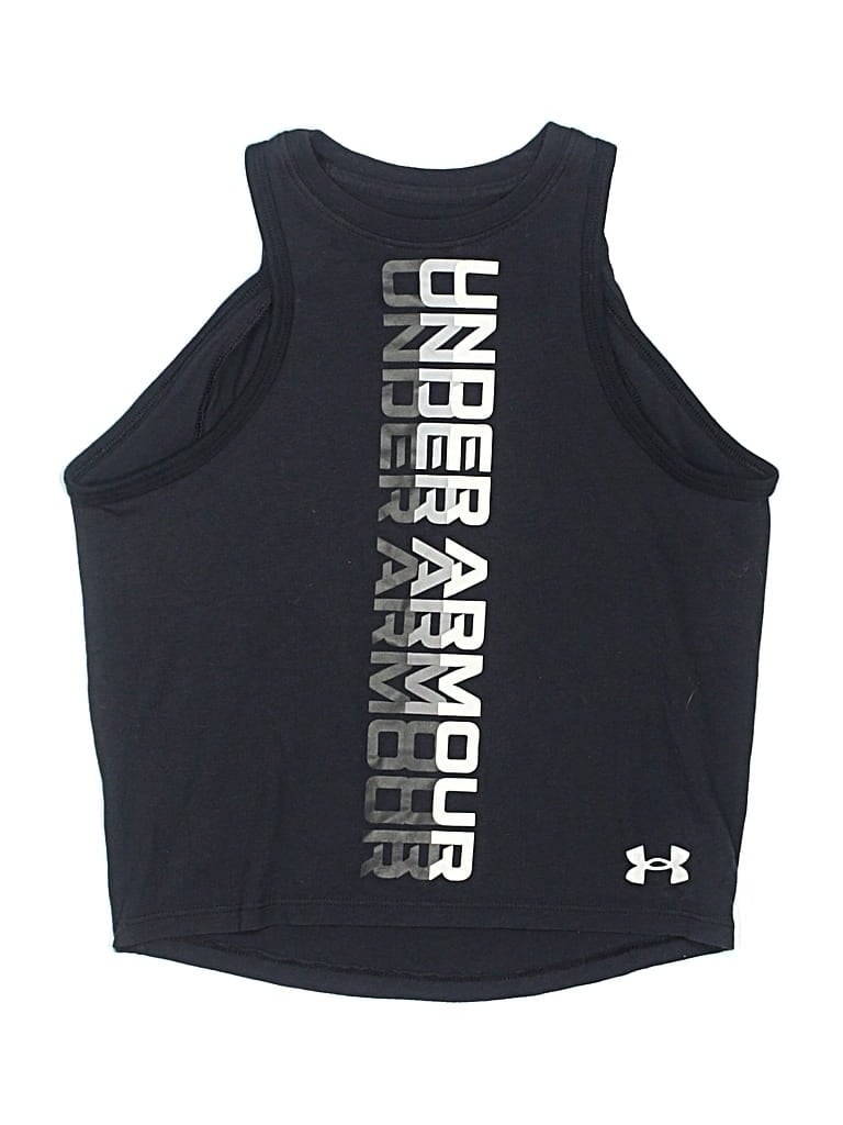 Pre-owned Under Armour Kids' Active Tank Top In Black