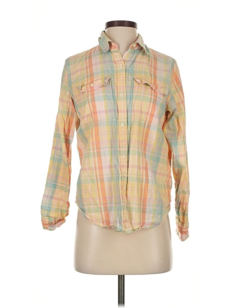 Pre-owned Polo Ralph Lauren Long Sleeve Button Down Shirt In Yellow