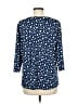 Southern Lady Polka Dots Blue 3/4 Sleeve Blouse Size M - photo 2