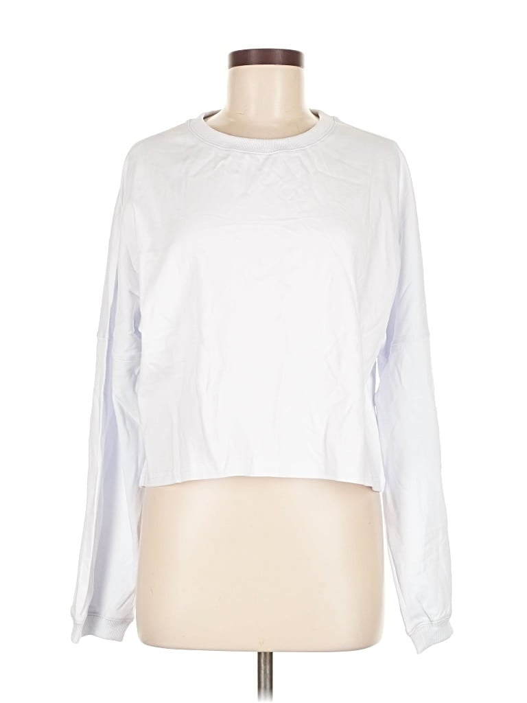 Pre-owned Trendy Queen Long Sleeve T-shirt In White