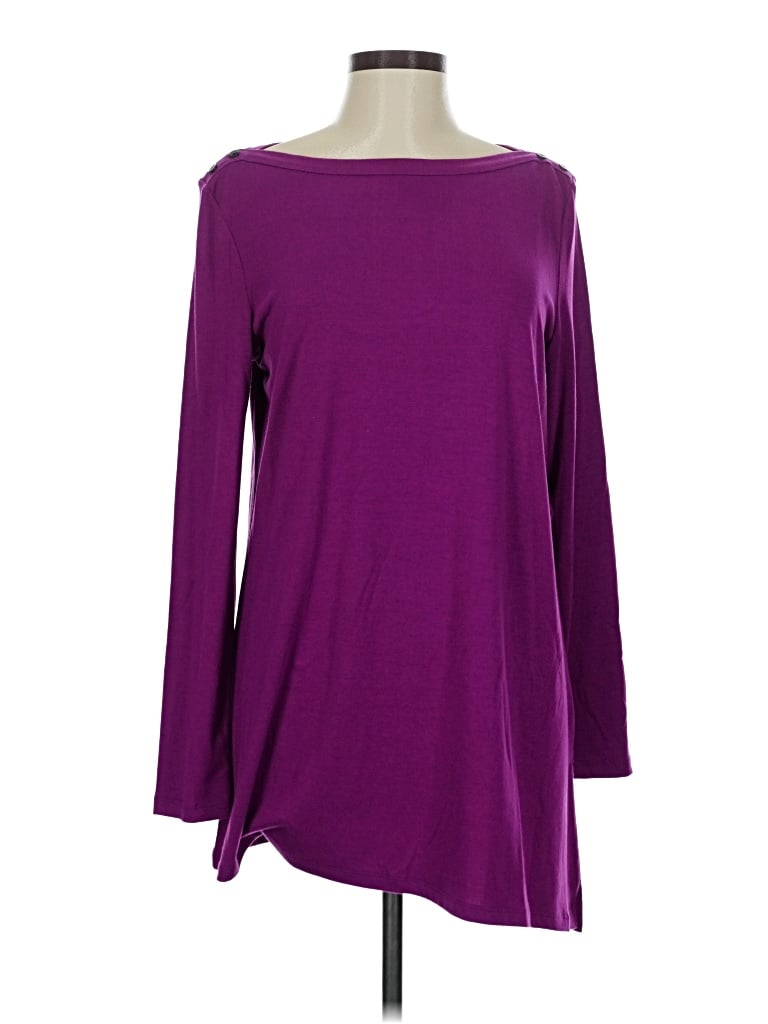 Pre-owned Travelsmith 3/4 Sleeve T-shirt In Purple