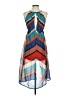 Bar III 100% Polyester Chevron-herringbone Blue Casual Dress Size XS - photo 2